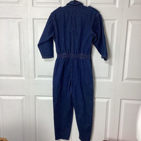 Power Brand Denim Jumpsuit Coverall Size 8 Blue - Picture 3 of 16